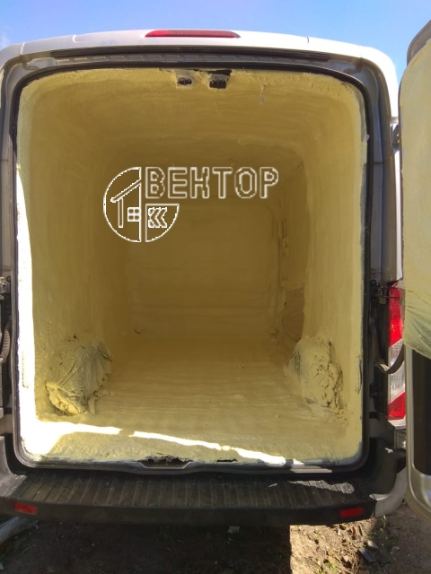 #ППУ утепление цельнометаллического фургона в СК Вектор